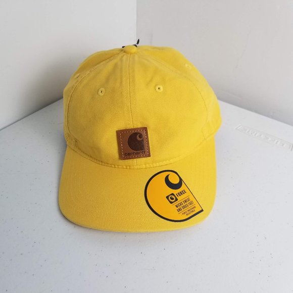 Carhartt Other - SOLD Carhartt Mens Cotton Canvas Force Hat Adjustable Yellow One size